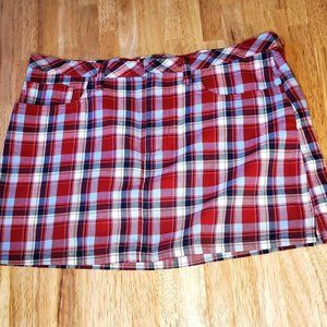 Vintage Abercrombie & Fitch 90s, Y2K Plaid Mini Skirt